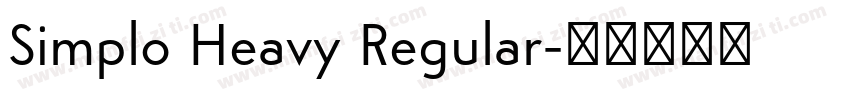 Simplo Heavy Regular字体转换